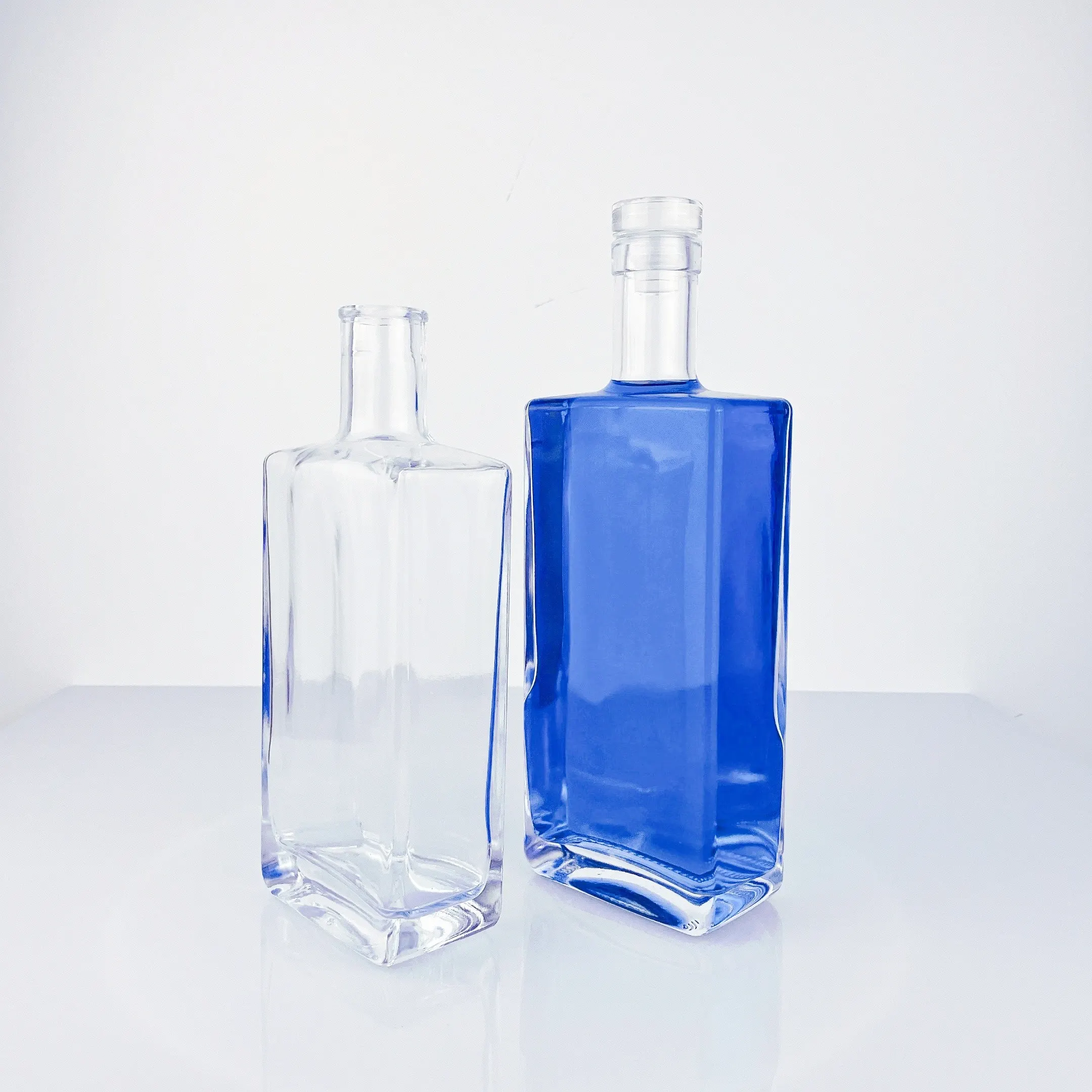 500ml, 700ml Long Island Cam Şişe - Gin, Whiskey, Vodka, Korkulu
